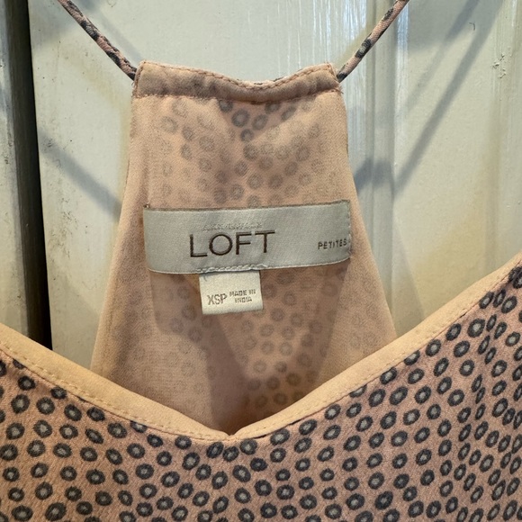 Loft Pink Peplum Tank - Size XSp - Picture 3 of 4